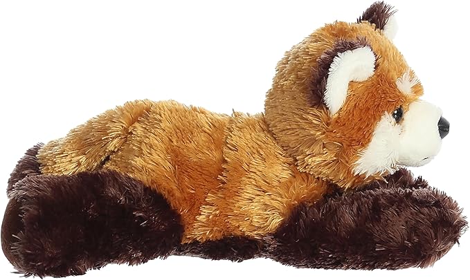 Aurora® Adorable Mini Flopsie™ Red Panda Stuffed Animal - Mini Companions Ready for Playful Adventures - for Kids All Ages, Toddlers, Adults, and Families - Orange 8 Inches