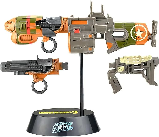 Borderlands 3 MicroArmz Torgue Shotgun Collectible Replica, Customize Your Weapon’s Scope, Barrel, & Stock, Bonus Loot Gun Accessories Included