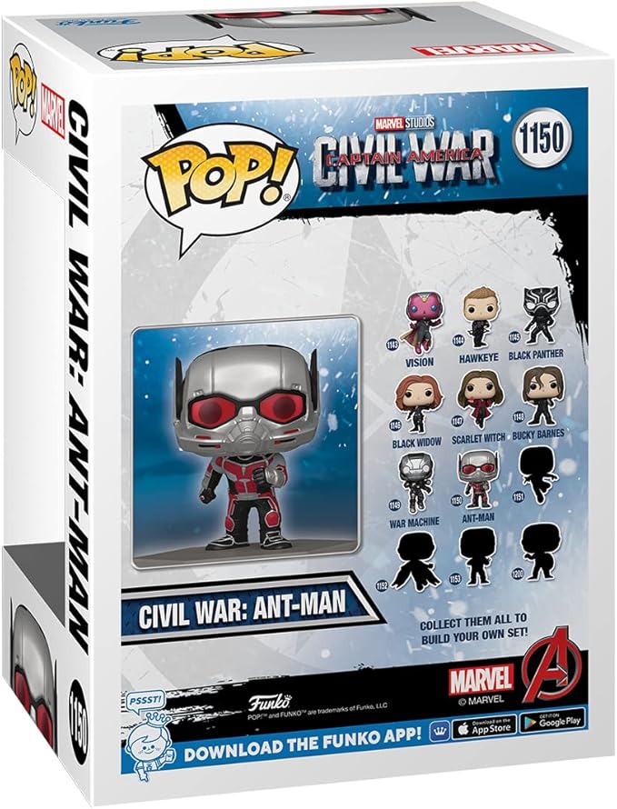 Funko Pop Marvel: Captain America: Civil War Build A Scene - Ant-Man Figure 8 of 12 - Amazon Exclusive - Collectable Vinyl Figure - Gift Idea - Official Merchandise - Toys for Kids & Adults