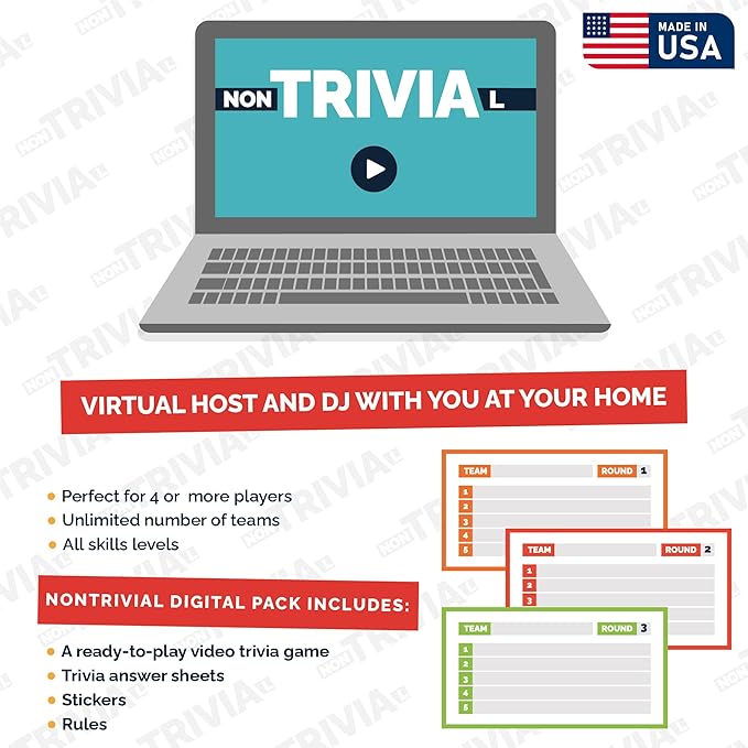 Couch Trivia Digital Game A Fun and Educational Game About History with Virtual Host for Kids (Pandora's Box)