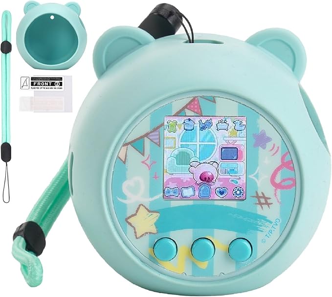 YouKnow Silicone Case Compatible with Punirunes Interactive Digital Toy, Protective Skin Sleeve for Punirunes Virtual Electronic Pets Accessories (Case Only) (Teal)
