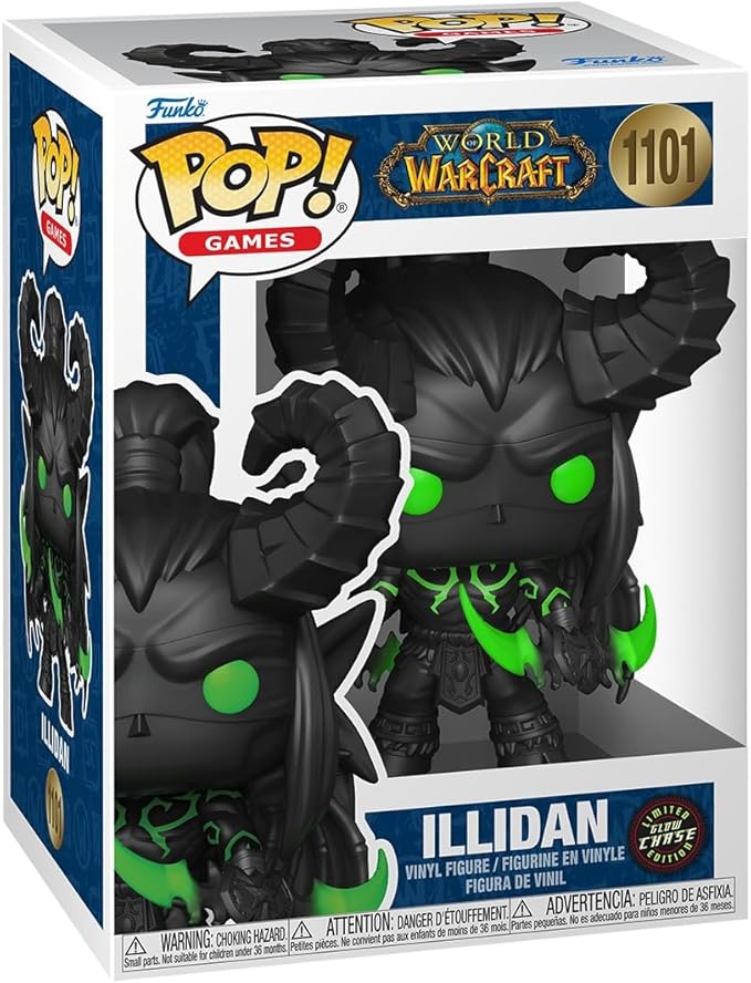 Funko Pop! Games: World of Warcraft - Illidan Stormrage - 1/6 Odds for Rare Chase Variant - Collectable Vinyl Figure - Gift Idea - Official Merchandise - Toys for Kids & Adults - Video Games Fans