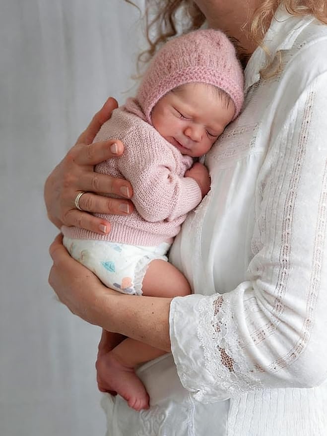 Anano Full Silicone Baby Doll-18 in Reborn Baby Dolls Silicone Full Body, Realistic Babys Doll Girl, Anatomically Correct Newborn Babys, Real Life Reborn Dolls with Accessories