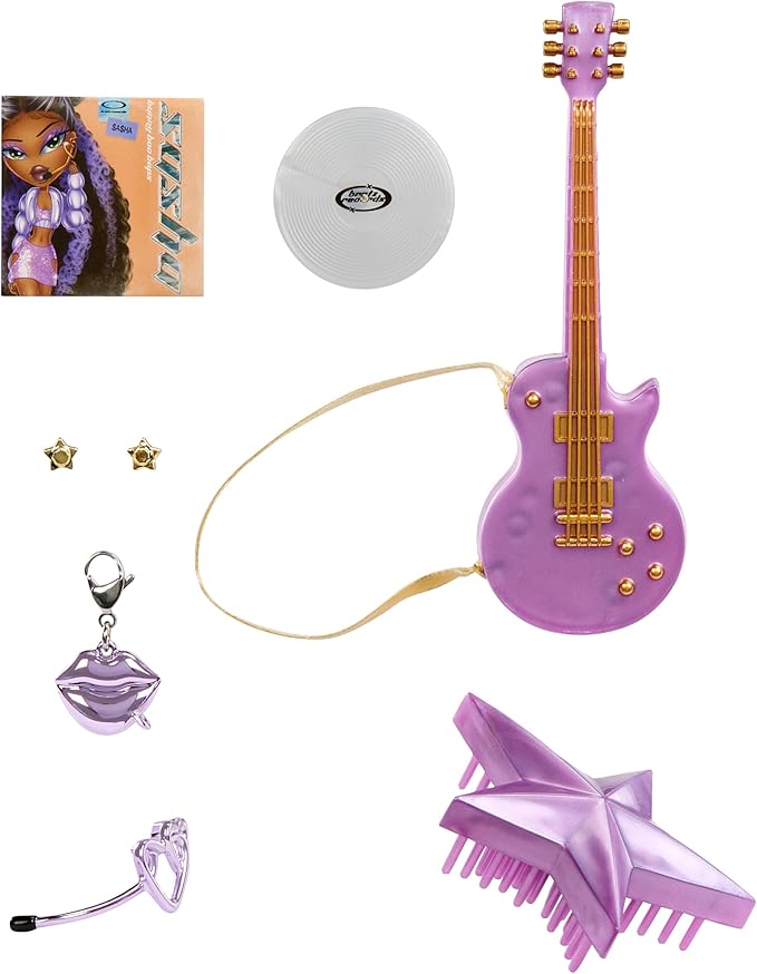 Bratz Pop Starz Sasha Fashion Doll with Accessories and Charm