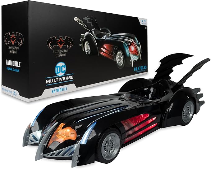 McFarlane Toys - DC Multiverse Batmobile (Batman & Robin) 24.5in Long Vehicle with Lights and Sound