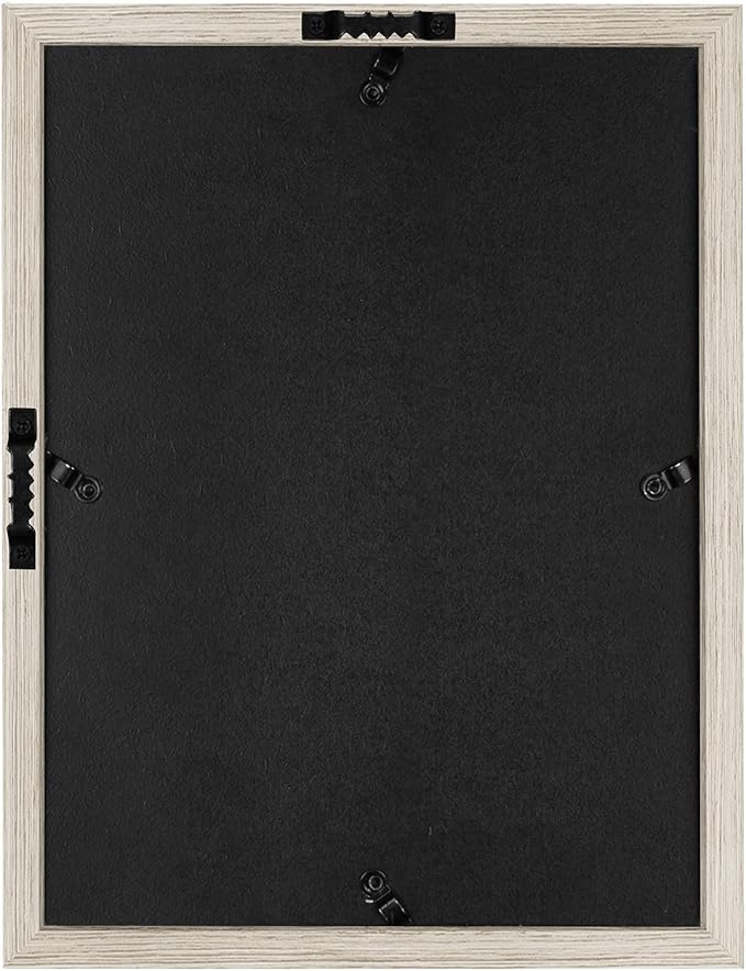 Americanflat 8.5x11 Shadow Box Frame with Shatter-Resistant Glass - Silhouette Collection - Large Shadow Box Display Case for Tabletop and Wall Display - Driftwood with Soft Felt Back