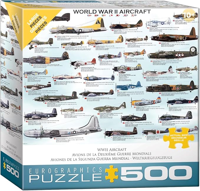 World War II Aircraft Puzzle, 500-Piece