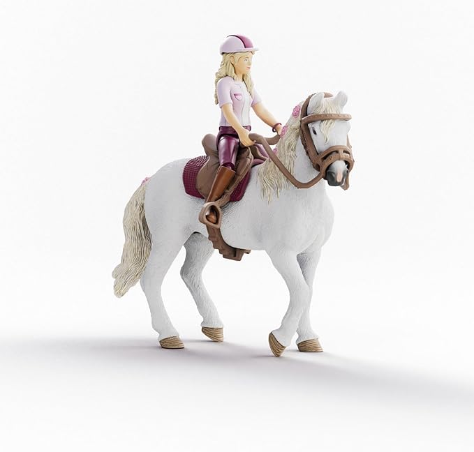 Schleich Horse Club - 6 PC Sofia and Blossom Playset - with Western Rider Action Figure and Horse Figurine - Kids Ages 5+