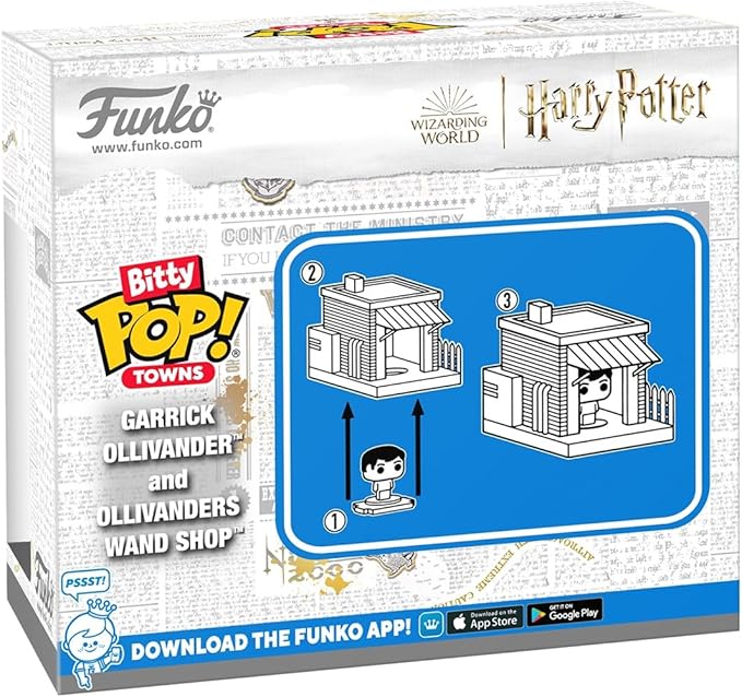 Funko Pop Bitty Town: Harry Potter - Garrick Ollivander and Ollivander's Wand Shop - Collectable Vinyl Figure - Gift Idea - Official Merchandise - Toys for Kids & Adults - Fantasy Fans