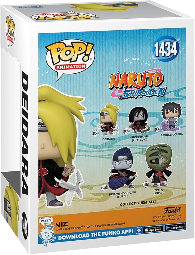 Funko POP! Animation: Naruto - Deidara - Collectable Vinyl Figure - Gift Idea - Official Merchandise - for Kids & Adults - Anime Fans - Model Figure for Collectors and Display