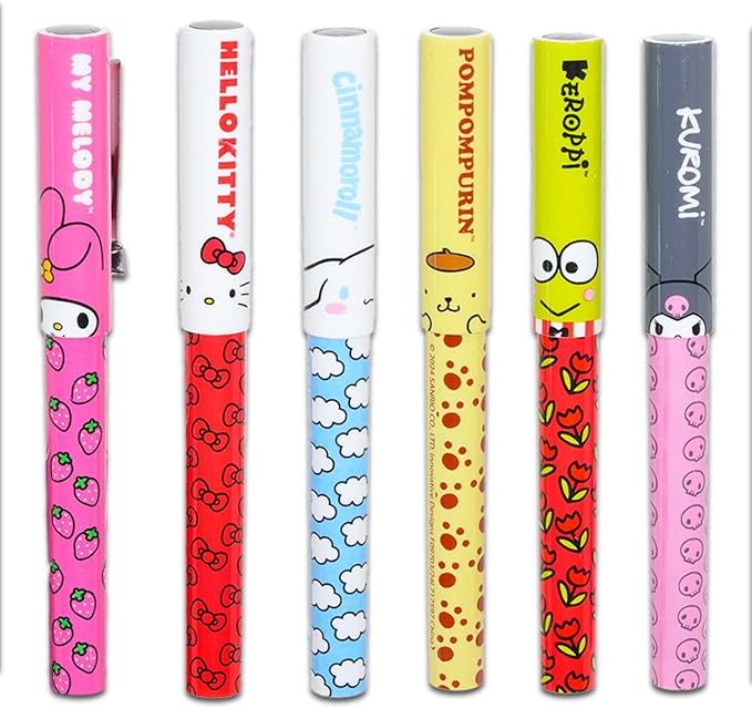 Hello Kitty Pens Party Favors Set - Bundle with 12 Hello Kitty and Friends Pens Plus Stickers, More | Sanrio Party Supplies for Girls