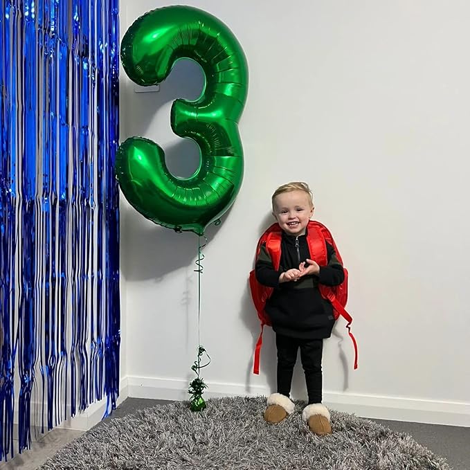 Green 7 Balloon, Number Balloons 40 Inch, 7th Birthday Decorations for Kids Girls Boys, Green Party Decoration for Women Men, Number 7 Balloon, Patrick's Day Games Theme Birthday Decorations