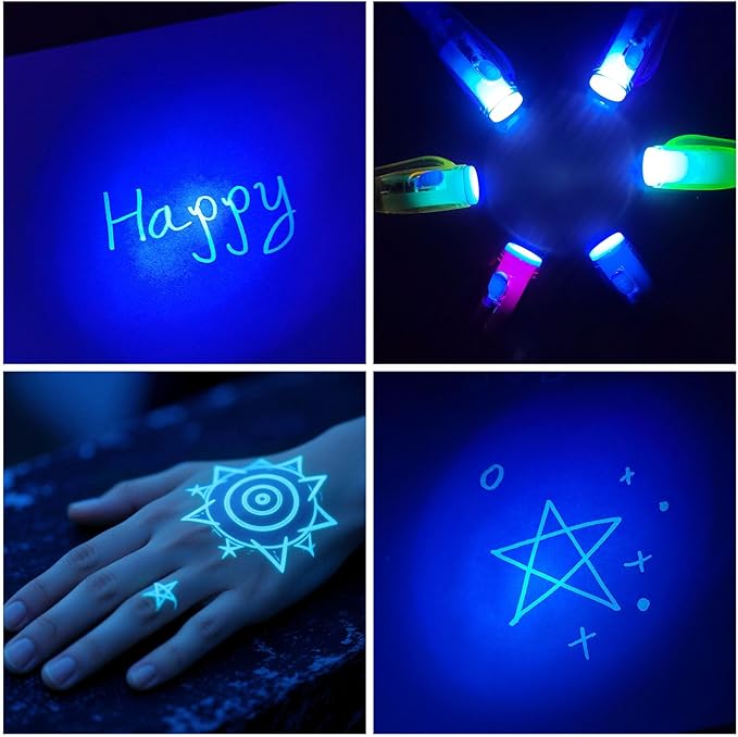 24 PCS Invisible Ink Pen with UV Light Magic Marker Spy Pen Party Favors for Kids Goodie Bags Stuffers for Kids Birthday Gifts Classroom Prizes