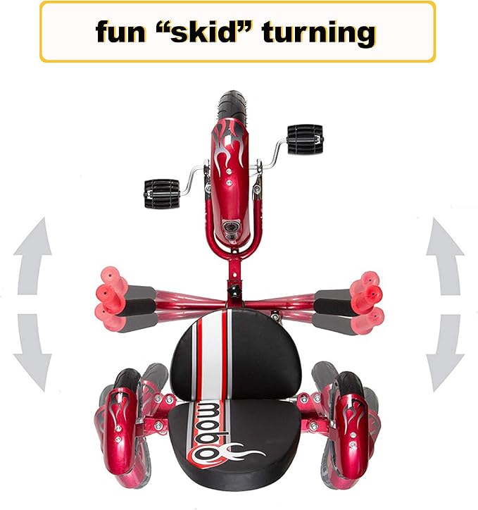 Mobo Mity Sport Safe Tricycle. Toddler Big Wheel Ride On Trike. Pedal Car, Red Large