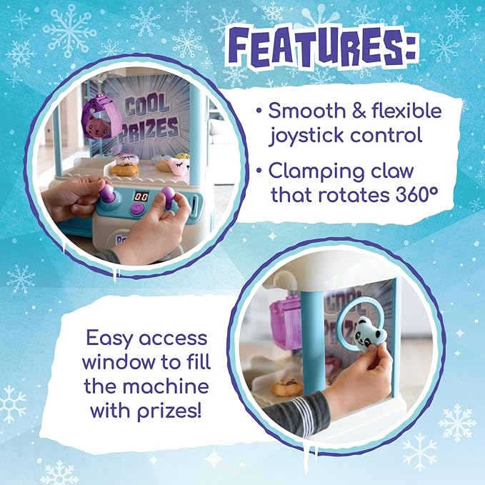 MindWare Polar Bear Prize Machine Crane Game - Electronic Arcade Game Machine for Ages 3 and Up