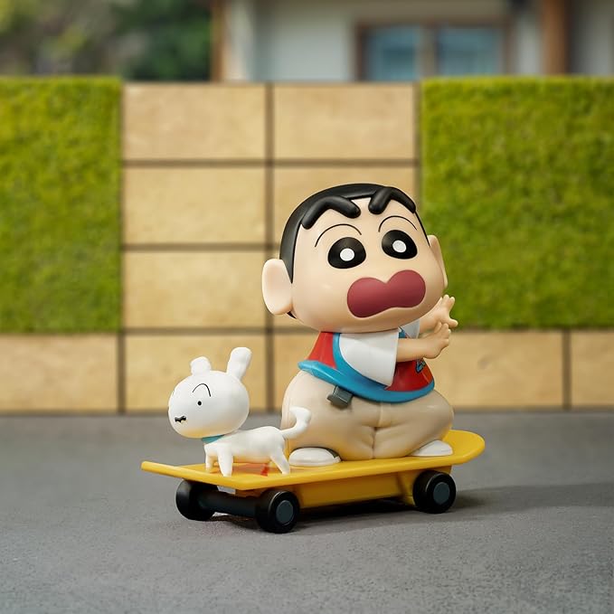 52TOYS Crayon Shinchan Dynamic Shin-Vibes, 1PC Action Figure Collectible Toy Kawaii Creative Gift Room Decor Desktop Decoration, Gift for Birthday Party
