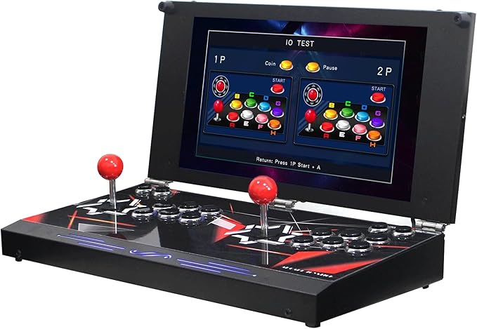 9800 Hand-held Portable Arcade Console 17.5-inch HD Screen Dual Players Retro Electronic Game Box DX, Retro Video Game Machine Search/Hide/Save/Load/Pause Games