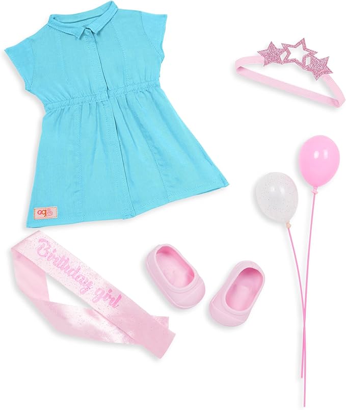 Our Generation - 18 Inch Doll - Blonde Hair and Brown Eyes - Birthday Party Accessories - Pretend Play - Toys for Kids 3 and Up - Anita
