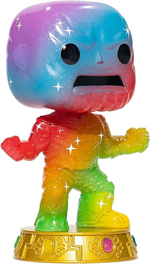Funko Marvel Infinity Saga Thanos Art Series Pop! Vinyl Figure with Premium Pop! Protector Entertainment Earth Exclusive