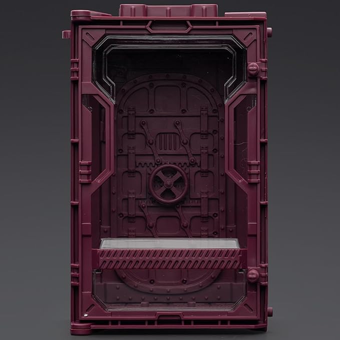JOYTOY 5'' Display Box,Action Figures Display Case - Individual Soldier Hangar Display Case - Stellar Purple B - Dustproof Collectibles Box Ages 15+