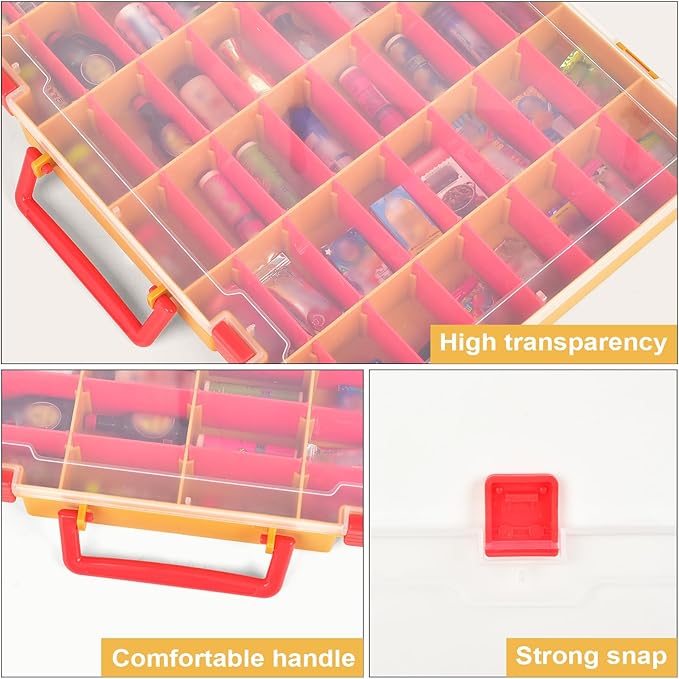 Case Compatible with 5 Surprise for Mini Brands Toys Series 1-4 Mystery Capsule Storage, for Mini Mart Collection Organizer for Collectibles(Case Only) (Brown)