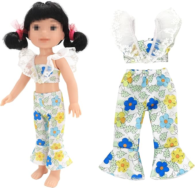 ONEST 10 Sets 14.5 Inch Girl Doll Clothes Outfits Dresses Pajamas Swimsuit, Girl Doll Accessories for 14 to 14.5 Inch Dolls