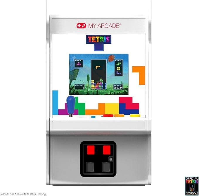 My Arcade Tetris Micro Player Pro: Mini Arcade, Handheld Video Game, 2.75" Screen, Tetris Game
