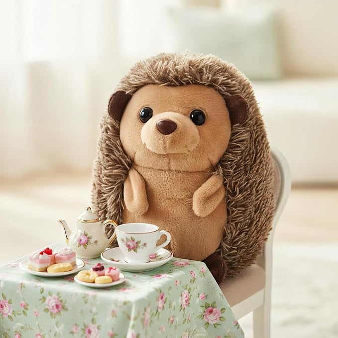 The Petting Zoo Hedgehog Stuffed Animal Plushie, Gifts for Kids, Wild Onez Babiez Wildlife Animals, Hedgehog Plush Toy 6 inches