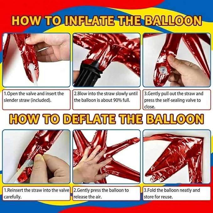 106Pcs Cowboy and Space Theme Birthday Decorations for Boys, Red Blue Yellow Balloon Garland Arch Kit with Cow Cloud Print Rocket Foil Balloons for Kids Cartoon Story Baby Shower Party Supplies