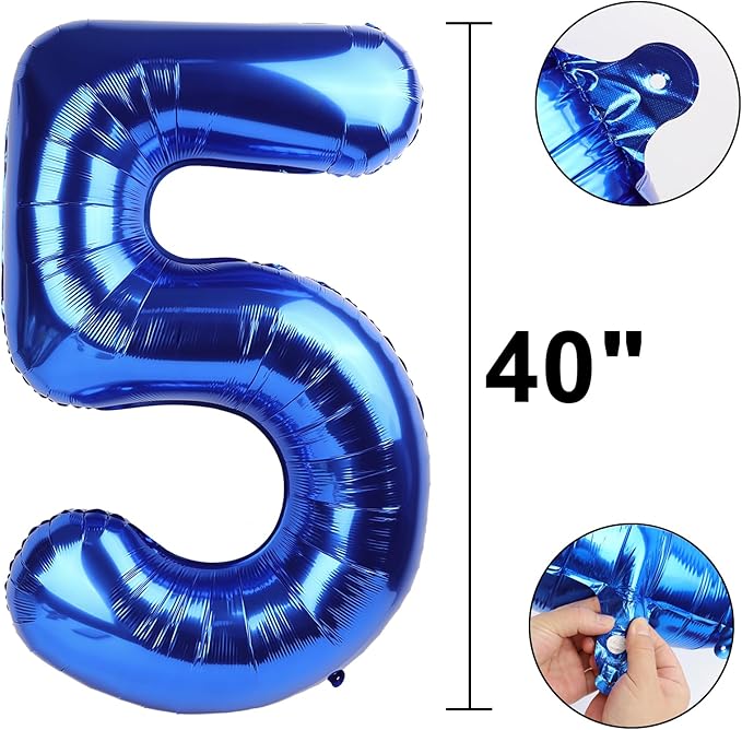 40 Inch Navy blue Number 50 Digital Balloon,Jumbo Mylar Foil Helium Balloon for 50 Balloons for Birthday Party,Wedding Anniversary Party Decorations