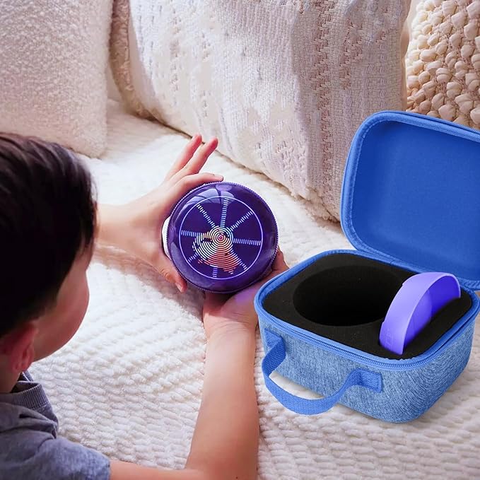 MGZNMTY Travel Case for Bitzee Hamster Ball Interactive Toy - Custom Foam Protective Carrying Box for Virtual Electronic Digital Pet Toy & Dock for Kids (Case Only) (Blue)
