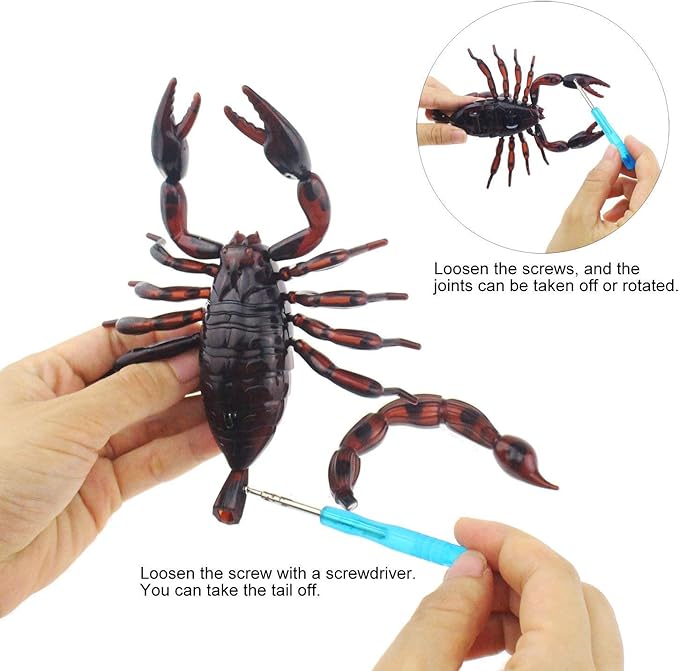 Tipmant Realistic RC Scorpion Remote Control Animal Vehicle Car Electric Scary Toy Halloween Kids Birthday Gift