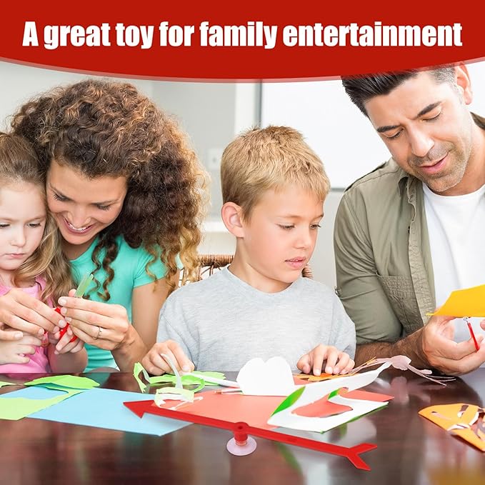 Large Arrow Spinner, Red Wind Spinner with Suction Cup, Durable Plastic and PVC, Classroom and Party Games Accessory