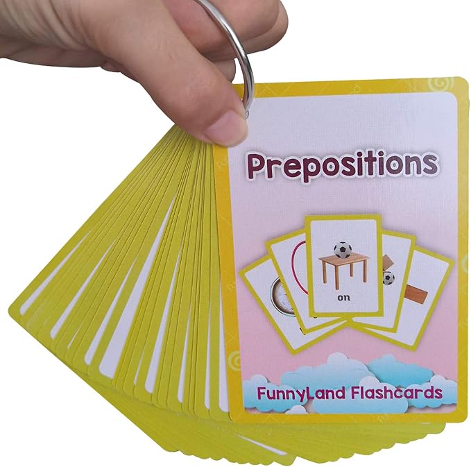 Toys&Sports/Instrument/Classroom/Prepositions Flash Cards English Kids Montessori Learning Toy Child Pocket Card Pre-Kindergarten