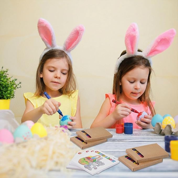 270 Pcs Mini Easter Coloring Books Bulk with Crayons, Easter Activity Books Basket Stuffer Gifts for Activity Classroom Gifts Home Party Favors Supplies