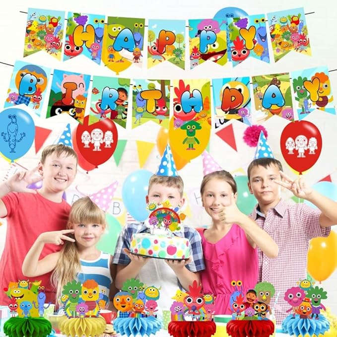 8Pcs Songs Table Centerpiece Birthday Party Supplies Double Side Table Decorations for Songs Themed Party Decorations