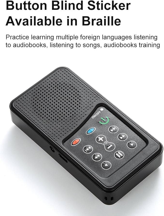 Scripture Audiobook Player, Portable Solar Powered Scripture Audio Bible Player, Electronic Scripture Reader for Seniors, Kids and The Blind (Arabic, World English,)