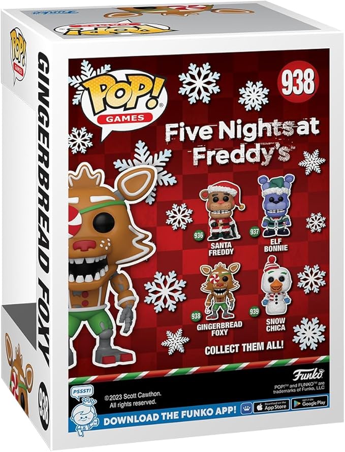 Funko POP! Games: Five Nights at Freddy's (FNAF)- Gingerbread Foxy - Collectable Vinyl Figure - Gift Idea - Official Merchandise - for Kids & Adults