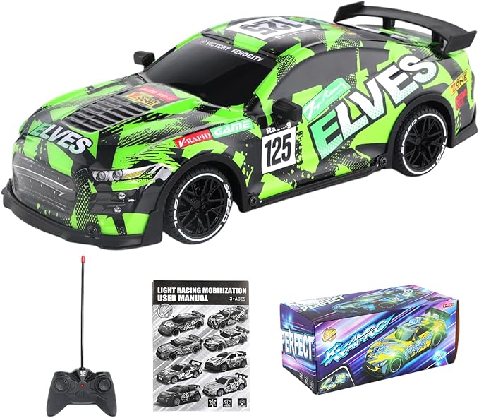 Hobby RC Car, 25 KPH High-Speed 4WD Drift RC Car, 2.4 GHz Remote Control Car, All-Terrain Electric Vehicle,TDLRC007G