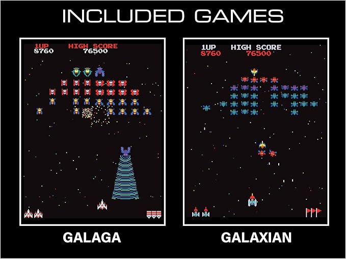 My Arcade Galaga/Galaxian Pocket Player Pro: Portable Video Game Console with 2 Games, Retro Gifts, 2.75" Color Display