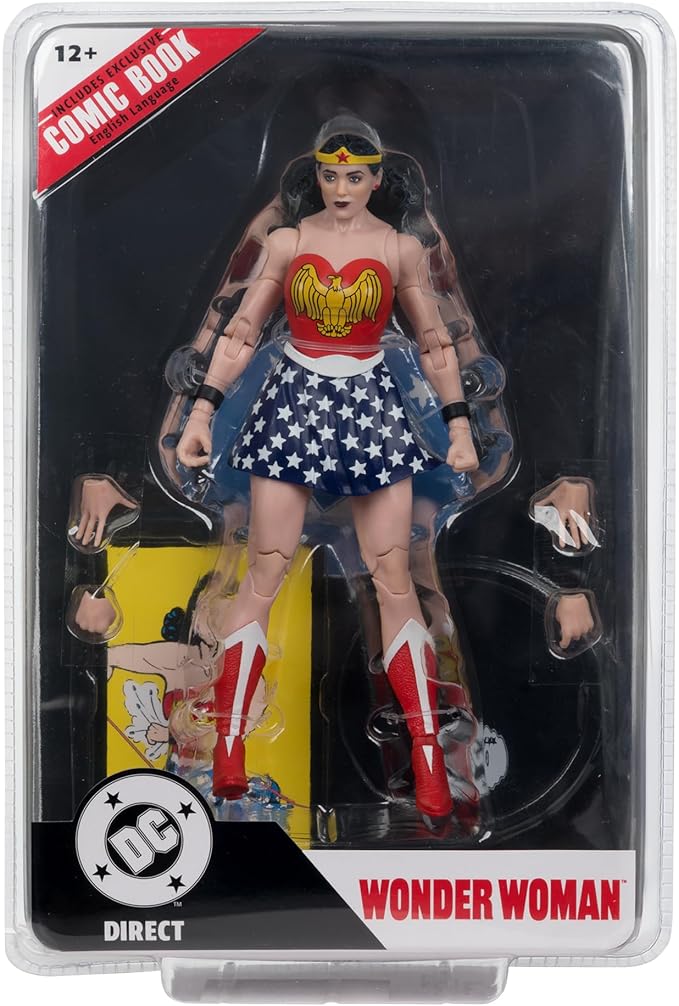 McFarlane Toys- DC Direct Page Punchers Wonder Woman (Wonder Woman #1) 7in Action Figure with Comic