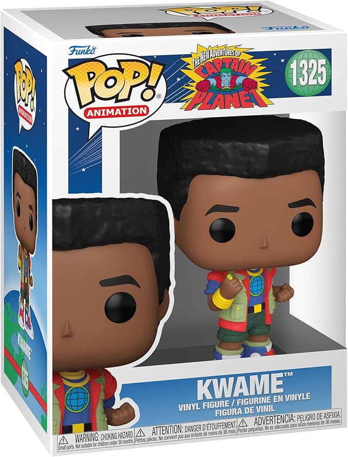 Funko POP! Animation: Captain Planet - Kwame Olowe - Captain Planet and The Planeteers - Collectable Vinyl Figure - Gift Idea - Official Merchandise - for Kids & Adults - TV Fans