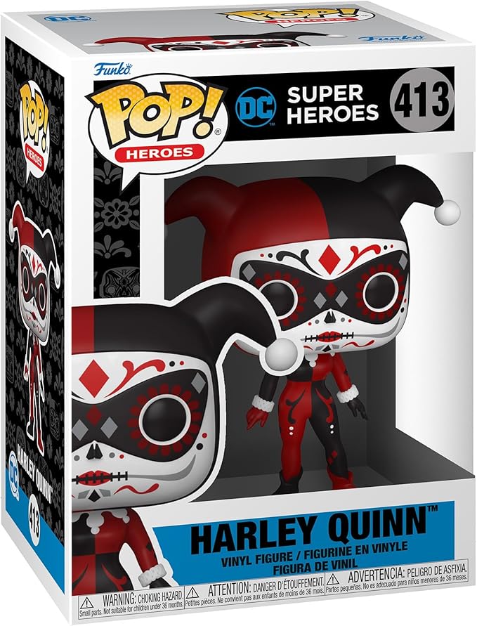 Funko Pop Heroes: Dia De Los DC - Harley Quinn - DC Comics - Collectable Vinyl Figure - Gift Idea - Official Merchandise - Toys for Kids & Adults - Superheroes Fans - Model Figure for Collectors