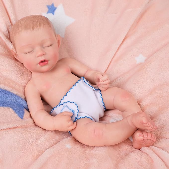 BABESIDE 6 Pcs Baby Doll Diapers for 12-15 Inch Dolls, Reusable & Washable Doll Underwear Fits Baby Dolls, Pretend Play Accessories for Girls