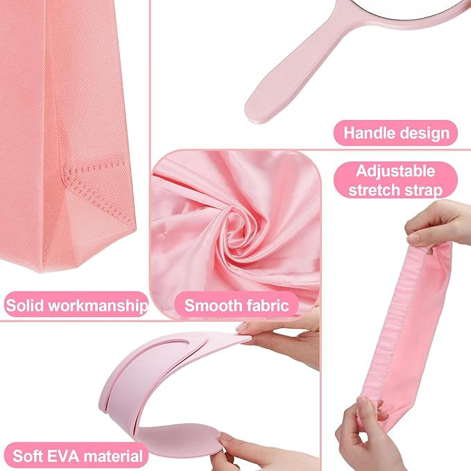 122 Pcs Pink Girls Spa Party Kit, 10-Pack Slumber Party Favors with Satin Robes, Tote Bags, and Nail Salon Accessories for Kids Spa Birthday, Halloween, Home Party Supplies