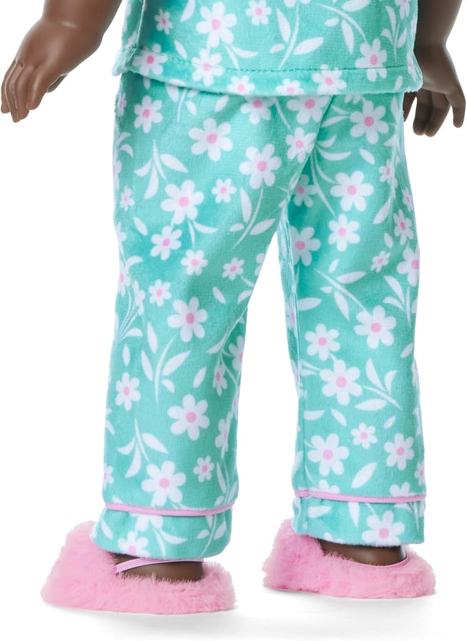 American Girl Truly Me, 18-inch Doll Clothes, Flower Fun PJs, with Headband and Slippers, Ages 6 Years+