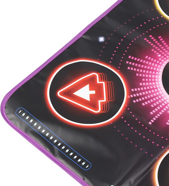 Electronic Dance Mat, Dual Player Dance Pad Built in Music, Interactive Game Mat with Challenging Game Modes, for Kids Home Use