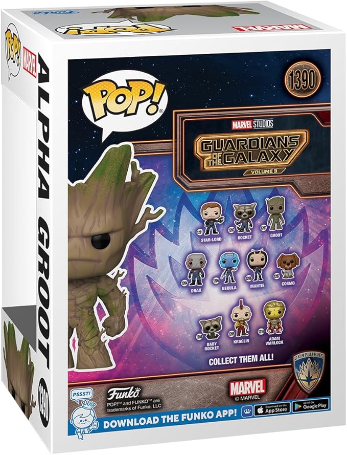 Funko POP! Marvel: Guardians of The Galaxy 3- Alpha Groot - Guardians of The Galaxy - Collectable Vinyl Figure - Gift Idea - Official Merchandise - for Kids & Adults - Movies Fans