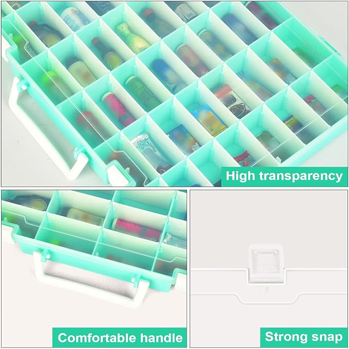 Case Compatible with 5 Surprise for Mini Brands Toys Series 1-4 Mystery Capsule Storage, for Mini Mart Collection Organizer for Collectibles(Case Only) (Green)