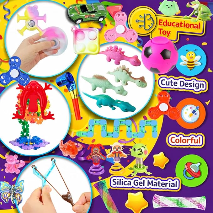 Deluxe Assorted Party Favor Variety Pack, Extra-Large Novelty Item Set for Events, Prize Drawings, Carnival Giveaways, Goodie Bag Fillers, Celebration Supplies, Bulk Party Assortment